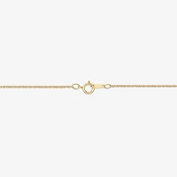 Womens Diamond Accent Gemstone 10K Gold Cross Pendant Necklace