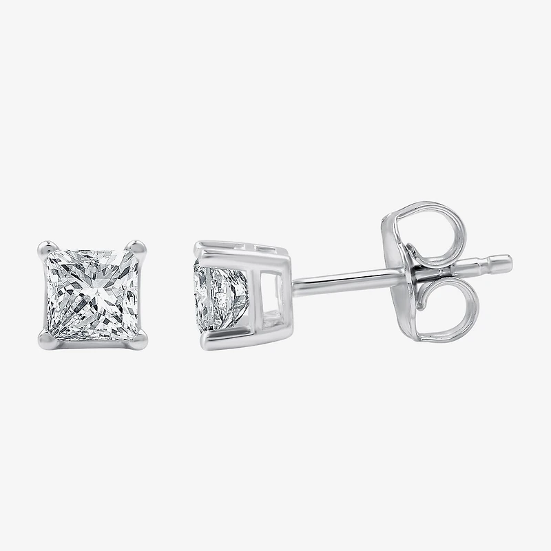 5/8 CT. T.W. Lab-Grown (G / Si1-Si2) Diamond Princess-cut Stud Earrings 10K or 14K Gold