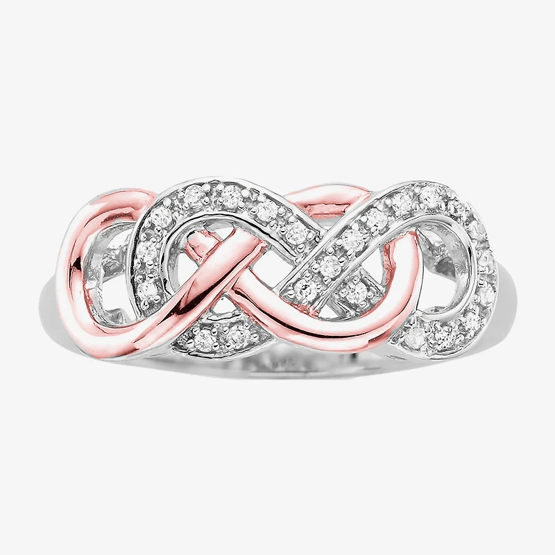 Infinity Promise 1/10 CT.T.W. Natural Diamond Two-Tone Ring