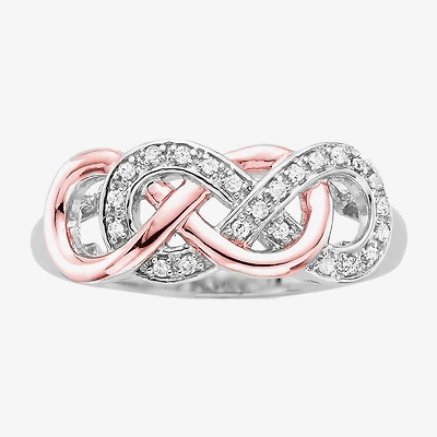 Infinity Promise 1/10 CT.T.W. Natural Diamond Two-Tone Ring