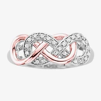 Infinity Promise 1/10 CT.T.W. Natural Diamond Two-Tone Ring