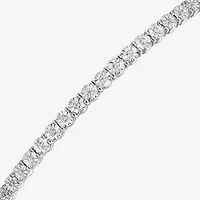1/10 CT. T.W. Natural White Diamond Bolo Bracelet Sterling Silver or 14K Gold Over