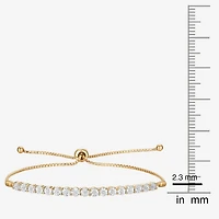 1/10 CT. T.W. Natural White Diamond Bolo Bracelet Sterling Silver or 14K Gold Over