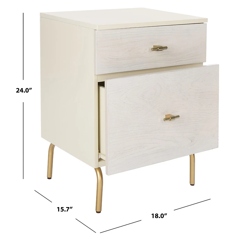 Safavieh Genevieve 2-Drawer Nightstand