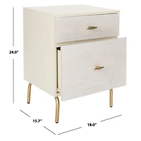 Safavieh Genevieve 2-Drawer Nightstand