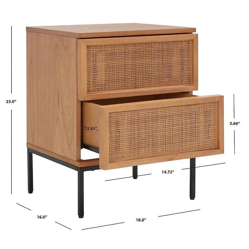 Safavieh Zadie 2-Drawer Nightstand