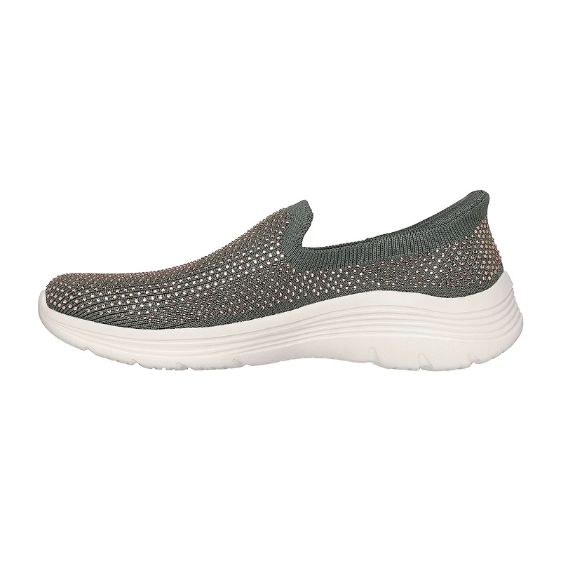 Skechers Hands Free Slip-Ins Martha Stewart Bedford Genuine Gem Womens Slip-On Walking Shoes