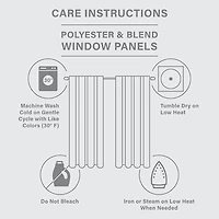 Madison Park Elowen Tab Top Sheer Set of 2 Curtain Panel