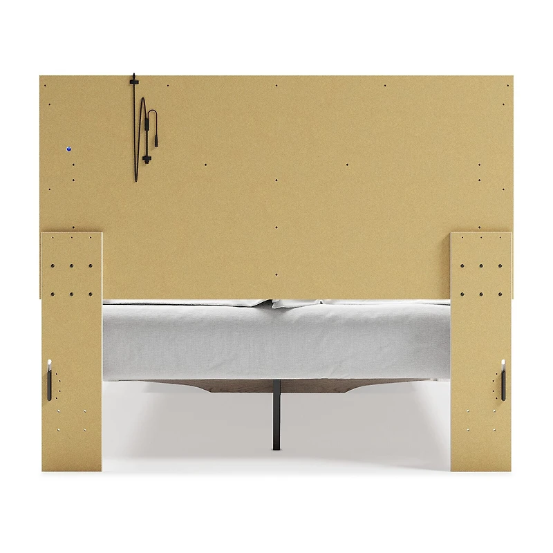Signature Design by Ashley Altyra Upholstered Bed with 2 Storage Drawers White