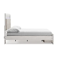 Signature Design by Ashley Altyra Upholstered Bed with 2 Storage Drawers White