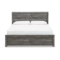 Signature Design by Ashley Bronyan King Panel Bed in Dark Gray
