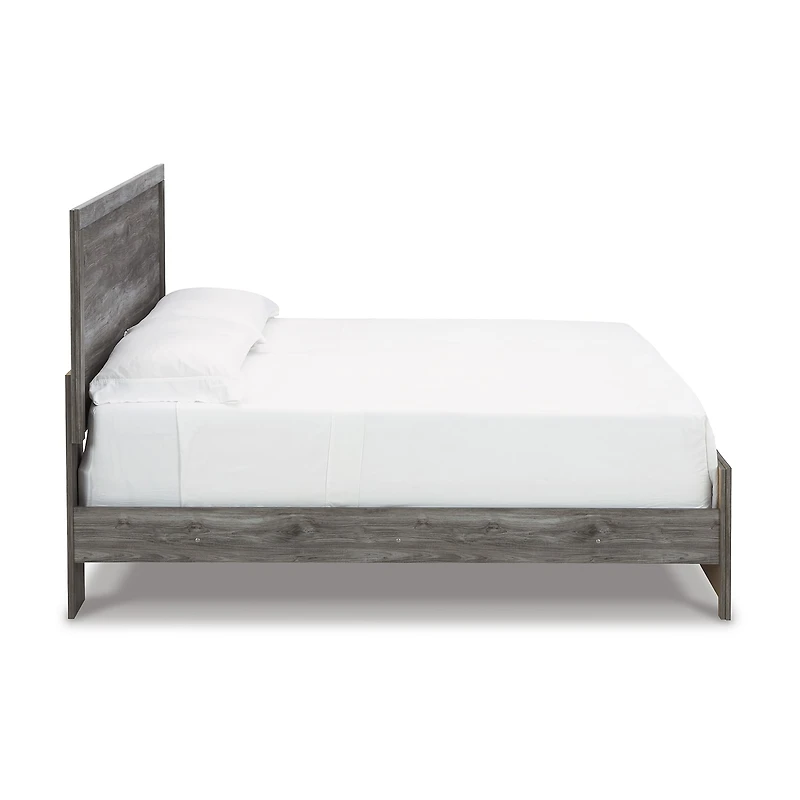 Signature Design by Ashley Bronyan King Panel Bed in Dark Gray