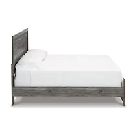 Signature Design by Ashley Bronyan King Panel Bed in Dark Gray