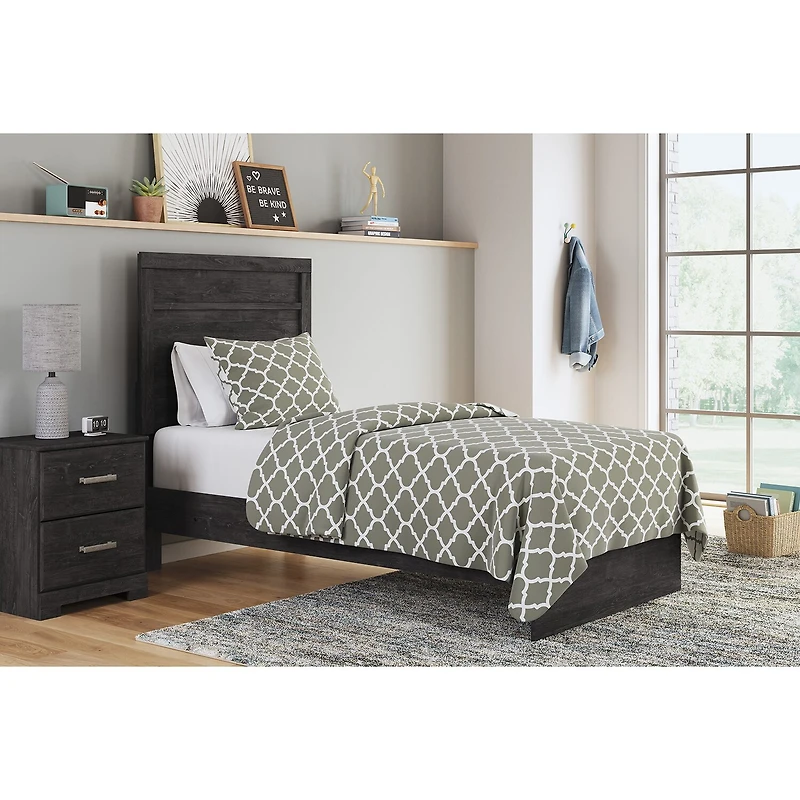 Signature Design by Ashley Belachime Panel Bed Charcoal