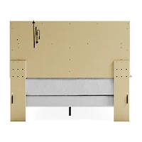 Signature Design by Ashley Altyra Panel Bed with Upholstered Headboard in White
