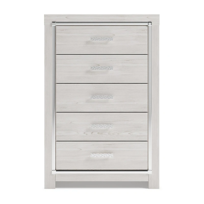 Signature Design by Ashley Altyra 5-Drawer Chest in White