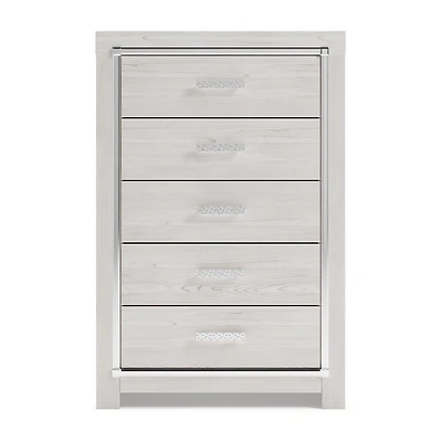 Signature Design by Ashley Altyra 5-Drawer Chest in White