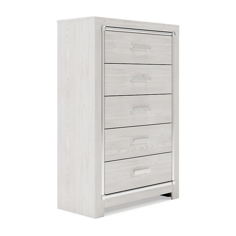 Signature Design by Ashley Altyra 5-Drawer Chest in White