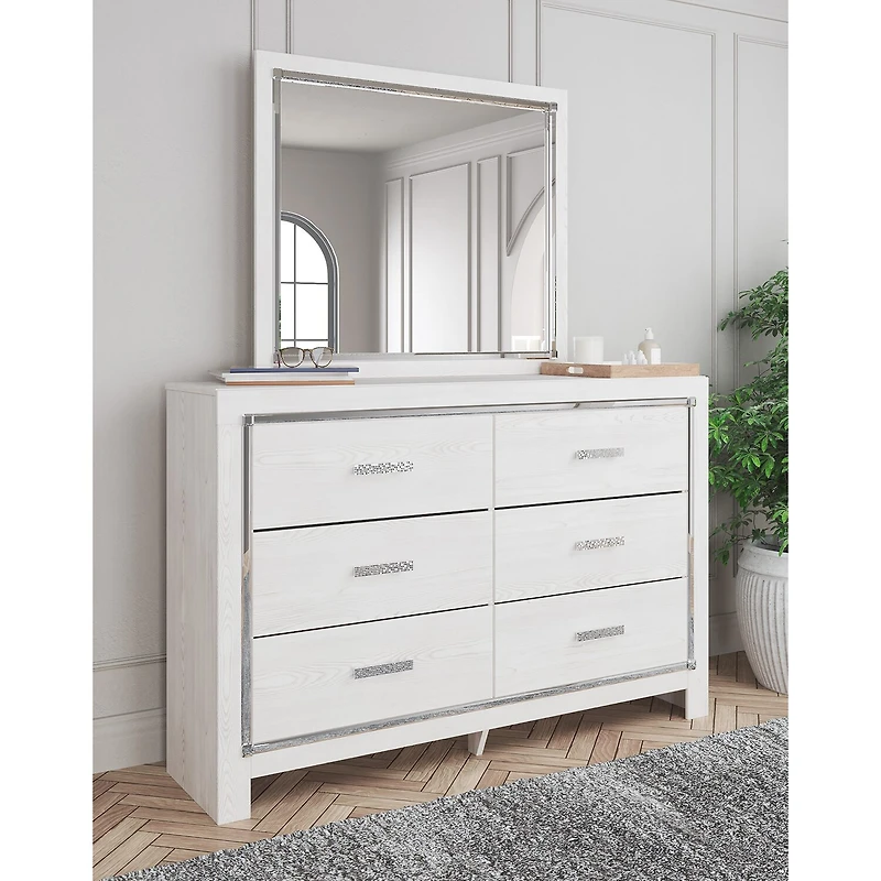 Signature Design by Ashley Altyra 42" Bedroom Dresser Mirror in White