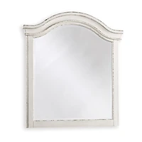 Signature Design by Ashley Realyn Youth 35" Bedroom Dresser Mirror in Chipped White