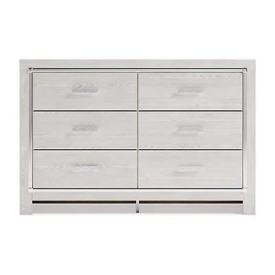 Signature Design by Ashley Altyra 6-Drawer Dresser in White