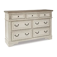 Signature Design by Ashley Realyn 7-Drawer Dresser in Chipped White