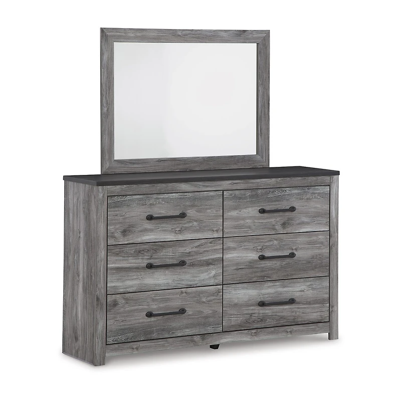 Signature Design by Ashley Bronyan 42" Bedroom Dresser Mirror in Dark Gray
