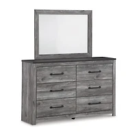 Signature Design by Ashley Bronyan 42" Bedroom Dresser Mirror in Dark Gray