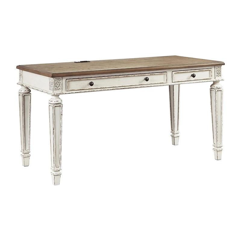 Signature Design by Ashley Realyn 60" Home Office Desk with USB Charging