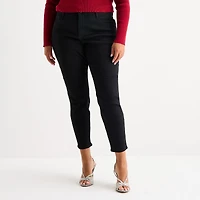 Bold Elements Womens Plus High Rise Skinny Fit Jean