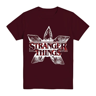 Little & Big Kid Boys Crew Neck Short Sleeve Regular Fit Stranger Things Graphic T-Shirt