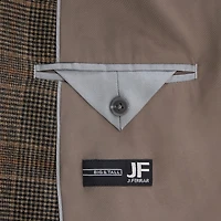 J. Ferrar Mens Big and Tall Plaid Regular Fit Sport Coat