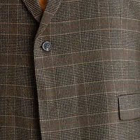 J. Ferrar Mens Big and Tall Plaid Regular Fit Sport Coat
