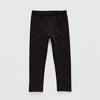 Okie Dokie Toddler & Little Girls Fleece Skinny Full Length Leggings
