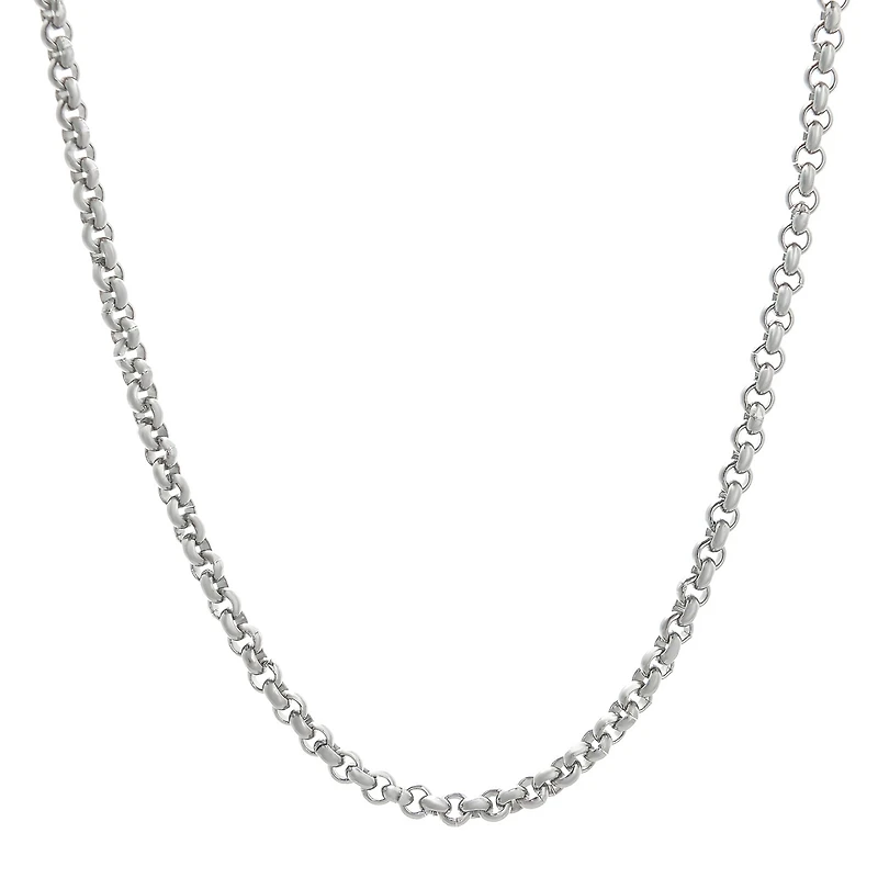 Mens Stainless Steel 18" 3mm Rolo Chain