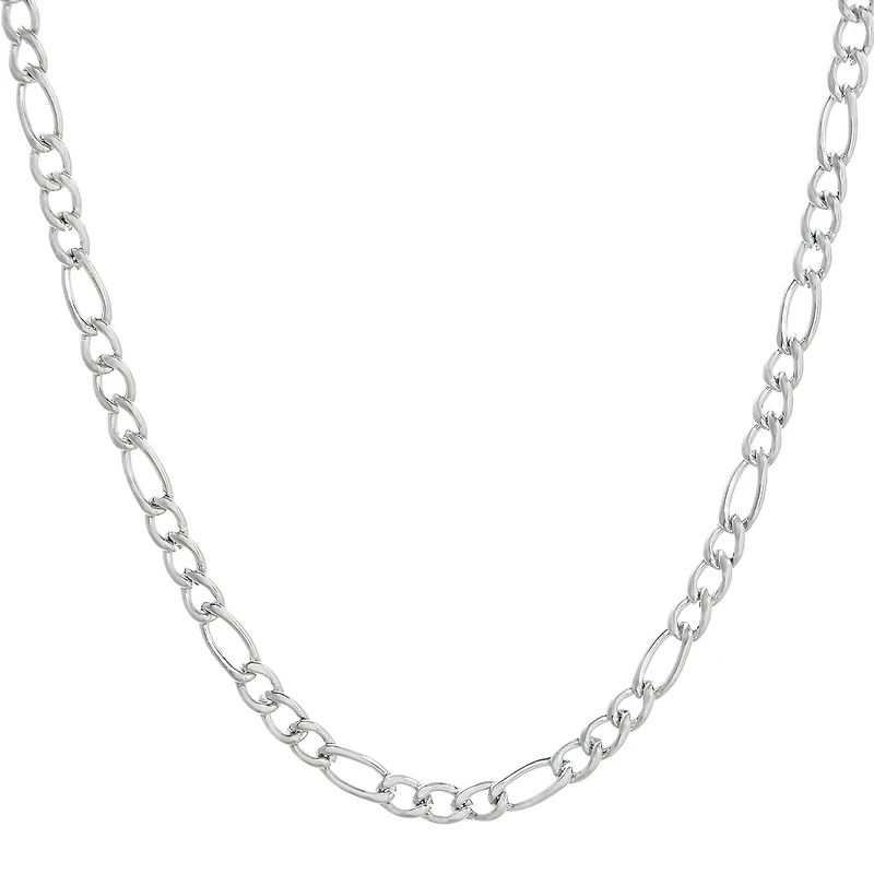 Mens Stainless Steel 18" 4mm Figaro Chain