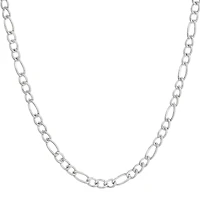 Mens Stainless Steel 18" 4mm Figaro Chain