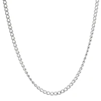 Mens Stainless Steel 18" 3mm Curb Chain