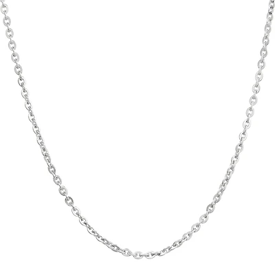 Mens Stainless Steel 24" 2.5mm Cable Chain