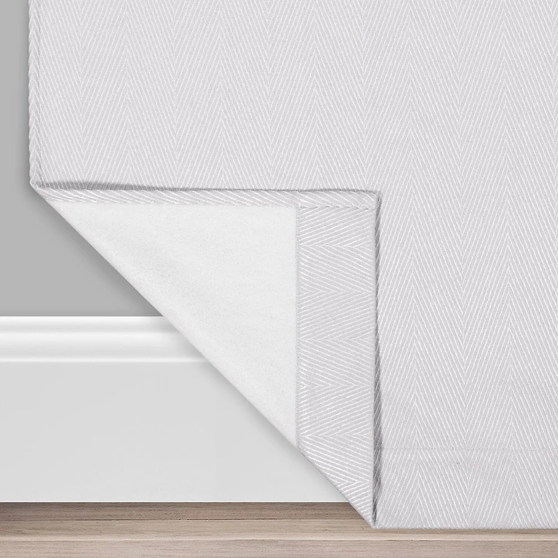 Eclipse Ambiance Chevron Draft Stopper Grommet Top Energy Saving 100% Blackout Single Curtain Panel