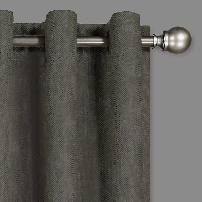 Eclipse Ambiance Draft Stopper Grommet Top Energy Saving 100% Blackout Single Curtain Panel