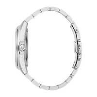 Bulova Surveyor Mens Automatic Silver Tone Stainless Steel Bracelet Watch 96a270