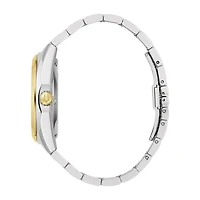 Bulova Surveyor Mens Automatic Two Tone Stainless Steel Bracelet Watch 98a284