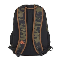AD Sutton Kelty Camo Backpack with Faux Leather Trim