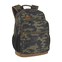 AD Sutton Kelty Camo Backpack with Faux Leather Trim