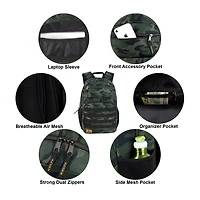 AD Sutton Kelty Camo Backpack with Daisy Chain Straps