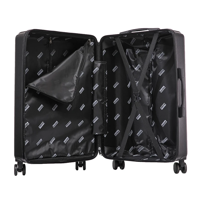 InUSA Drip 24 Inch Hardside Lightweight Checked Spinner Luggage