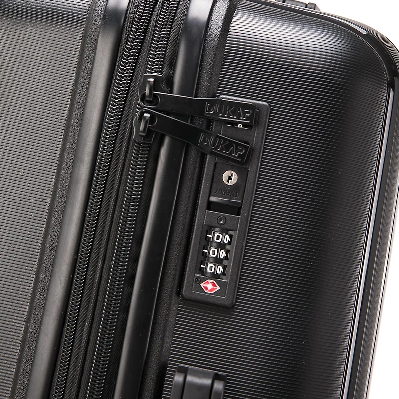 Dukap Airley 24 Inch Hardside Lightweight Checked Spinner Luggage