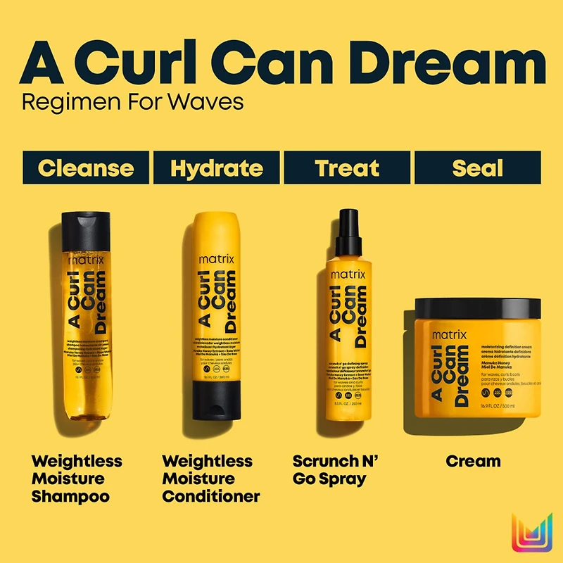 Matrix Wave Scrunch N' Go Defining Spray Leave In Conditioner 8.5 oz.