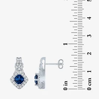 Womens 4-pc. Lab-Created Blue Sapphire & Cubic Zirconia Silver Over Brass Jewelry Set